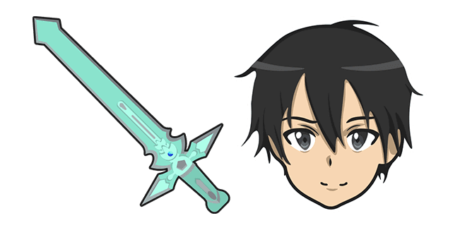 Sword Art Online Kirito Dark Repulser Swordcustom cursor pack