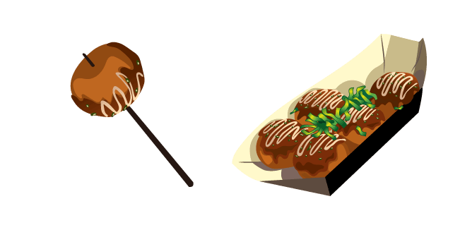 Takoyaki custom cursor pack