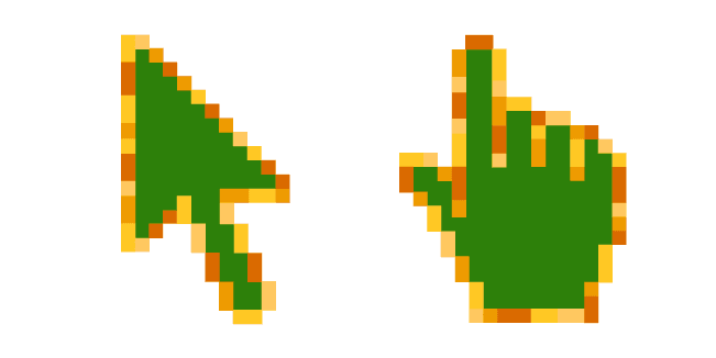 Tangerine Tree Pixelcustom cursor pack