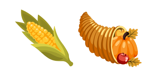 Thanksgiving Day Corn and Cornucopiacustom cursor pack