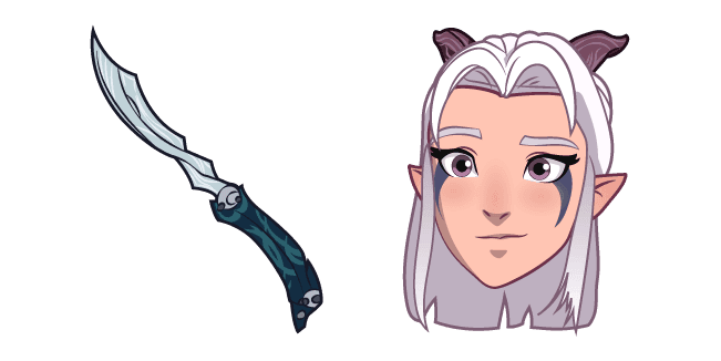 The Dragon Prince Rayla and Daggercustom cursor pack