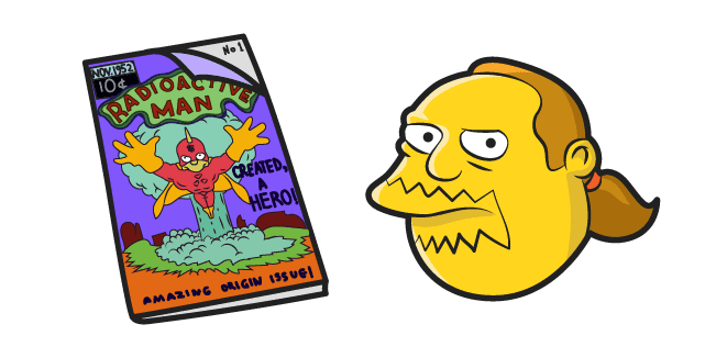 The Simpsons Comic Book Guy and Comicscustom cursor pack