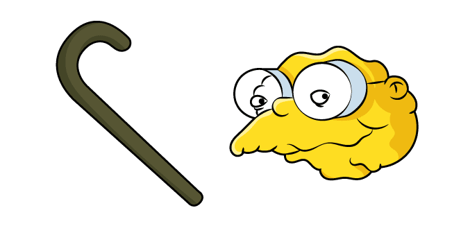 The Simpsons Hans Moleman and Canecustom cursor pack