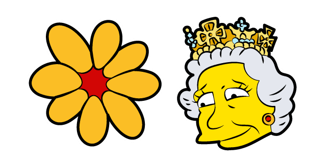 The Simpsons Queen Elizabeth IIcustom cursor pack