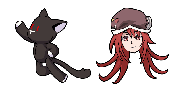 The World Ends with You Shiki Misaki and Mr. Mewcustom cursor pack