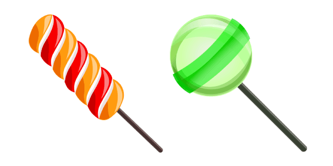 Twist Lollipop and Green Lollipopcustom cursor pack