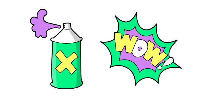 VSCO Girl Graffiti Spray and Wowcustom cursor pack