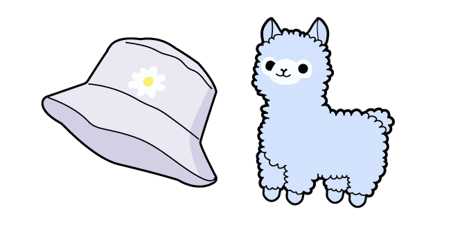 VSCO Girl Llama and Panamacustom cursor pack