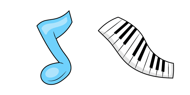 VSCO Girl Note and Pianocustom cursor pack