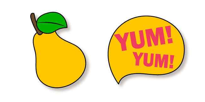 VSCO Girl Pear and Yum Yumcustom cursor pack