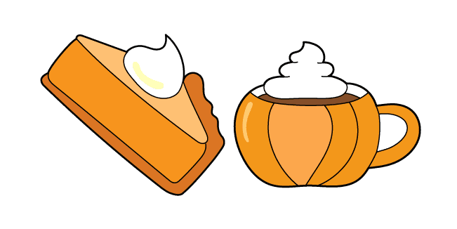 VSCO Girl Pumpkin Pie and Cup of Cocoacustom cursor pack