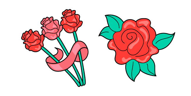 VSCO Girl Red Rosescustom cursor pack