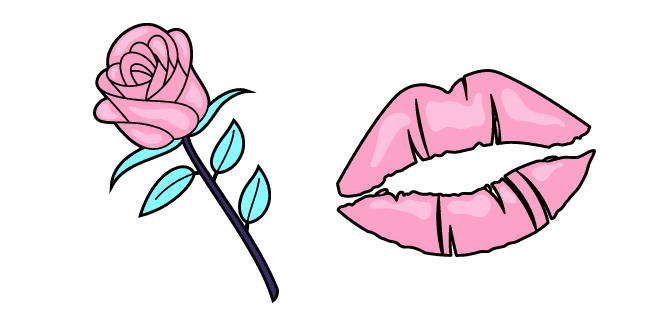 VSCO Girl Rose and Kisscustom cursor pack