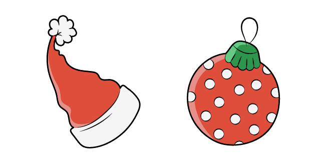 VSCO Girl Santa's Hat and New Year Toycustom cursor pack