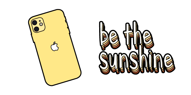 VSCO Girl Smartphone and Be The Sunshinecustom cursor pack