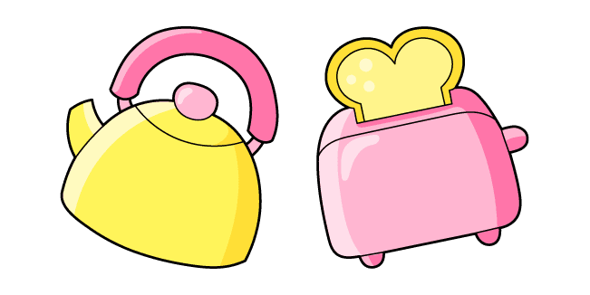 VSCO Girl Teapot and Toastercustom cursor pack