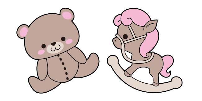 VSCO Girl Toys Bear and Ponycustom cursor pack