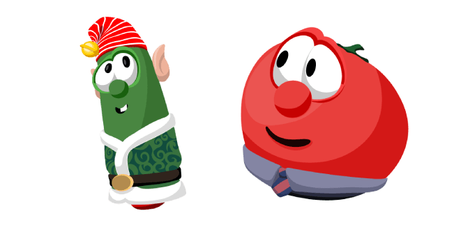 VeggieTales Christmas Larry and Bobcustom cursor pack