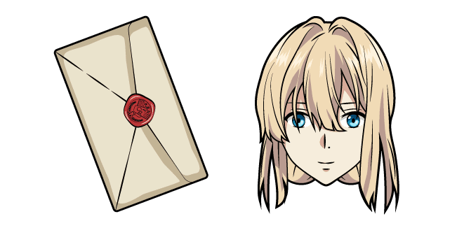 Violet Evergarden and Lettercustom cursor pack