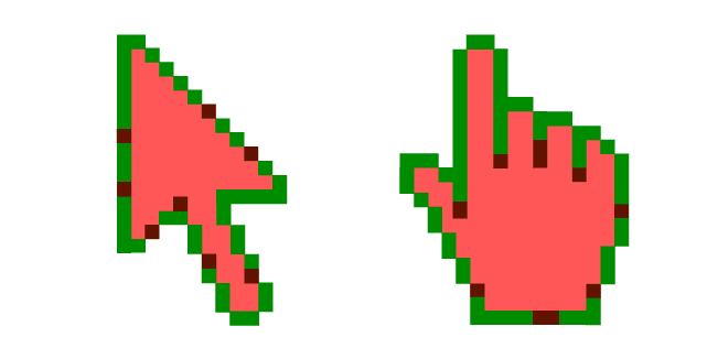 Watermelon Pixelcustom cursor pack