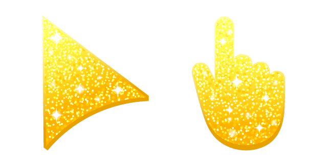 Yellow Glittercustom cursor pack