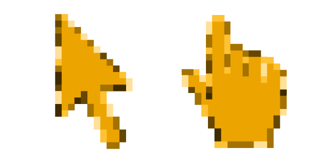 Yellow Marigold Pixelcustom cursor pack