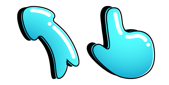 3D Aqua Colorcustom cursor pack