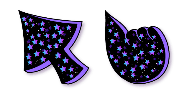 3D Stars Patterncustom cursor pack