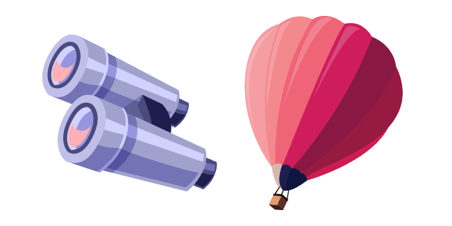 Air Balloon and Binocularscustom cursor pack