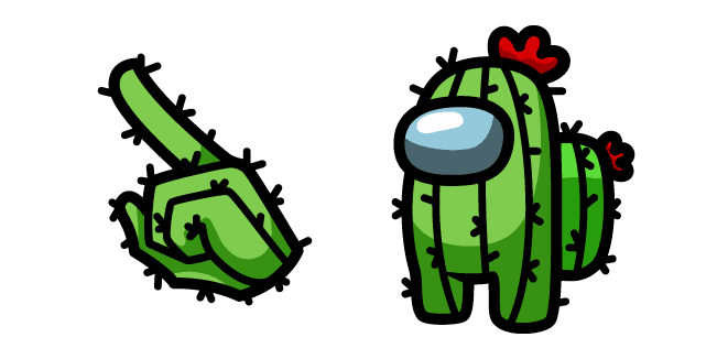 Among Us Cactus Charactercustom cursor pack