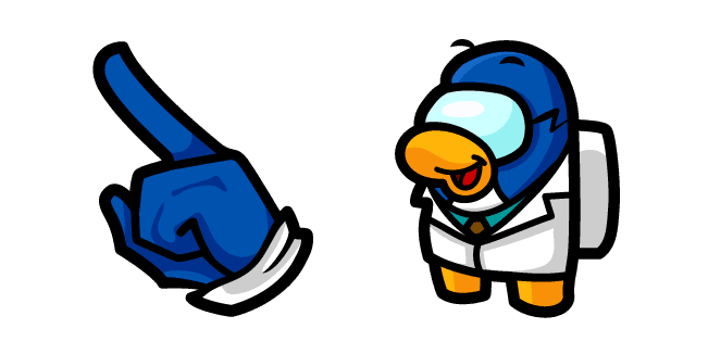 Among Us Club Penguin Gary Charactercustom cursor pack