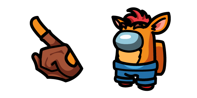 Among Us Crash Bandicoot Charactercustom cursor pack