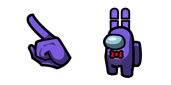 Among Us FNaF Bonnie Purple Charactercustom cursor pack