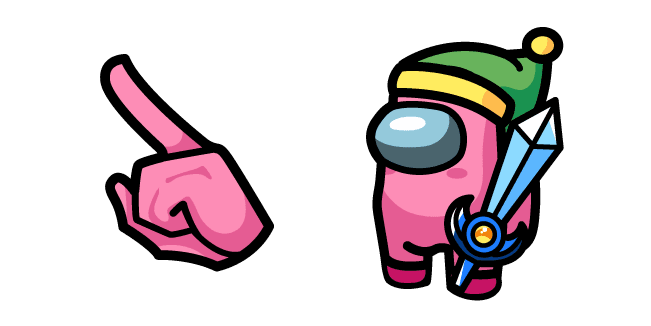 Among Us Kirby Sword Charactercustom cursor pack