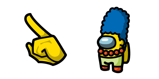 Among Us Marge Simpson Charactercustom cursor pack