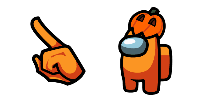 Among Us Mr. Pumpkin Charactercustom cursor pack