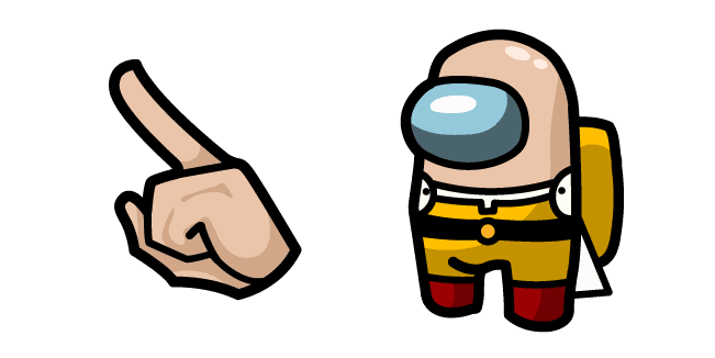 Among Us One-Punch Man Saitama Charactercustom cursor pack