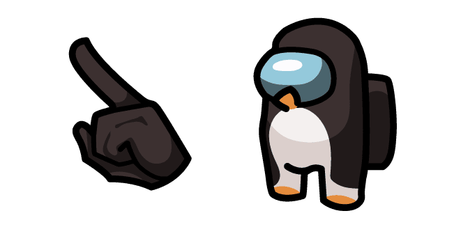 Among Us Penguin Charactercustom cursor pack