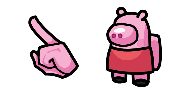 Among Us Peppa Pig Charactercustom cursor pack