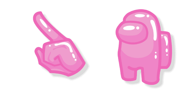 Among Us Pink Gum Charactercustom cursor pack