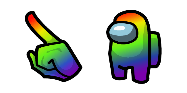 Among Us Rainbow Charactercustom cursor pack