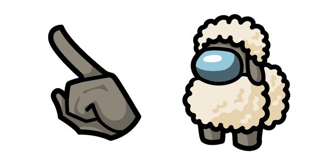 Among Us Sheep Charactercustom cursor pack