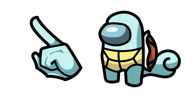 Among Us Squirtle Charactercustom cursor pack