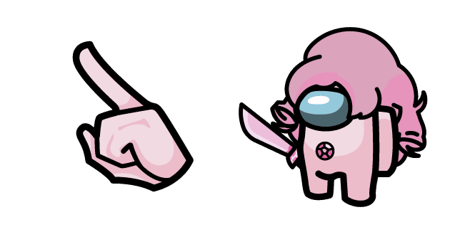 Among Us Steven Universe Rose Quartz Charactercustom cursor pack