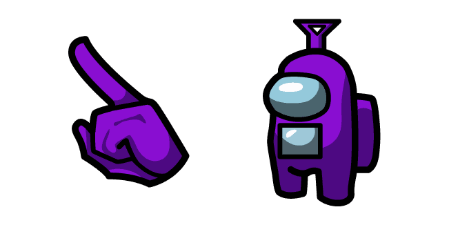 Among Us Teletubbies Tinky-Winky Charactercustom cursor pack