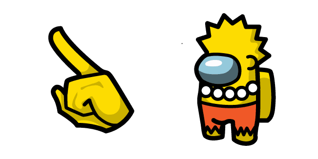 Among Us The Simpsons Lisa Simpson Charactercustom cursor pack