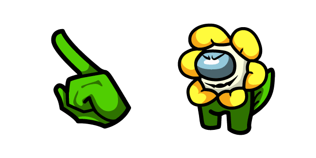 Among Us Undertale Flowey Charactercustom cursor pack