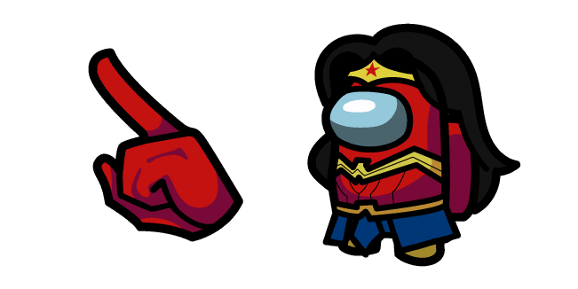 Among Us Wonder Woman Charactercustom cursor pack