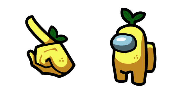 Among Us Yellow Character Lemoncustom cursor pack