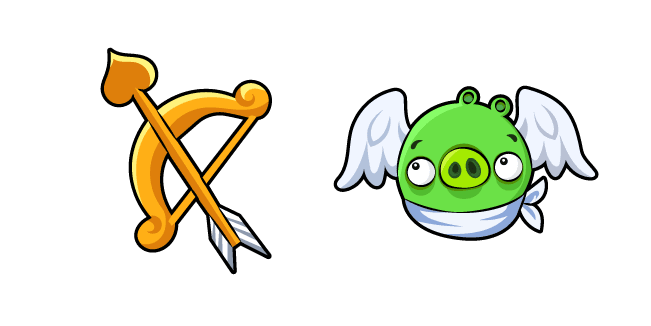 Angry Birds Cupid Pigcustom cursor pack